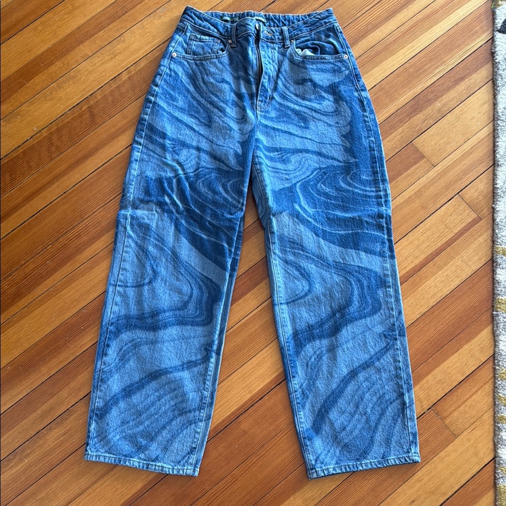 Blue Patterned women’s Jeans
